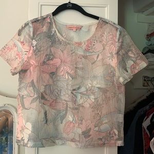 beautiful floral crop top